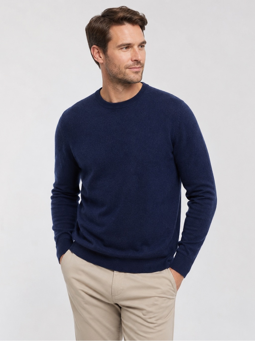 John Lewis 100% Cashmere Crewneck Sweater made in Italy size L